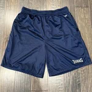 Navy Titans athletic shorts
